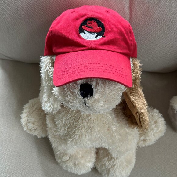 Red Hat Baseball Cap Hat with RedHat Linux Logo - Picture 11 of 15